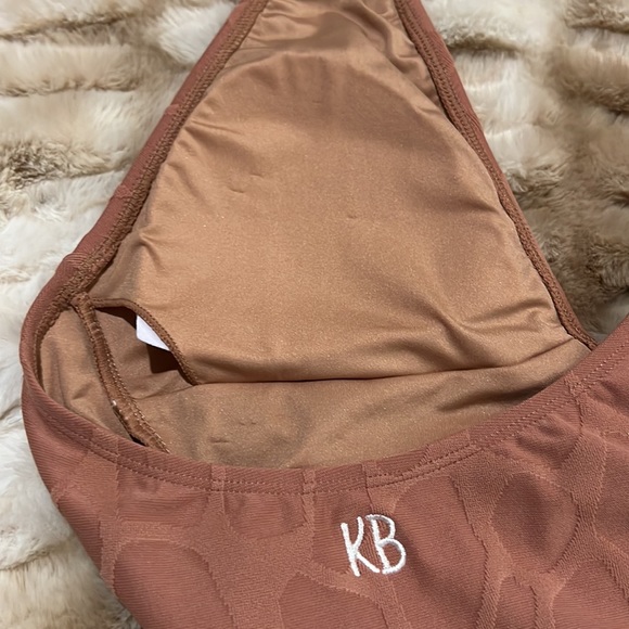 MONO B ONE PIECE SWIMSUIT. APRICOT LANE TERRACOTA COLORED / L - Picture 7 of 10